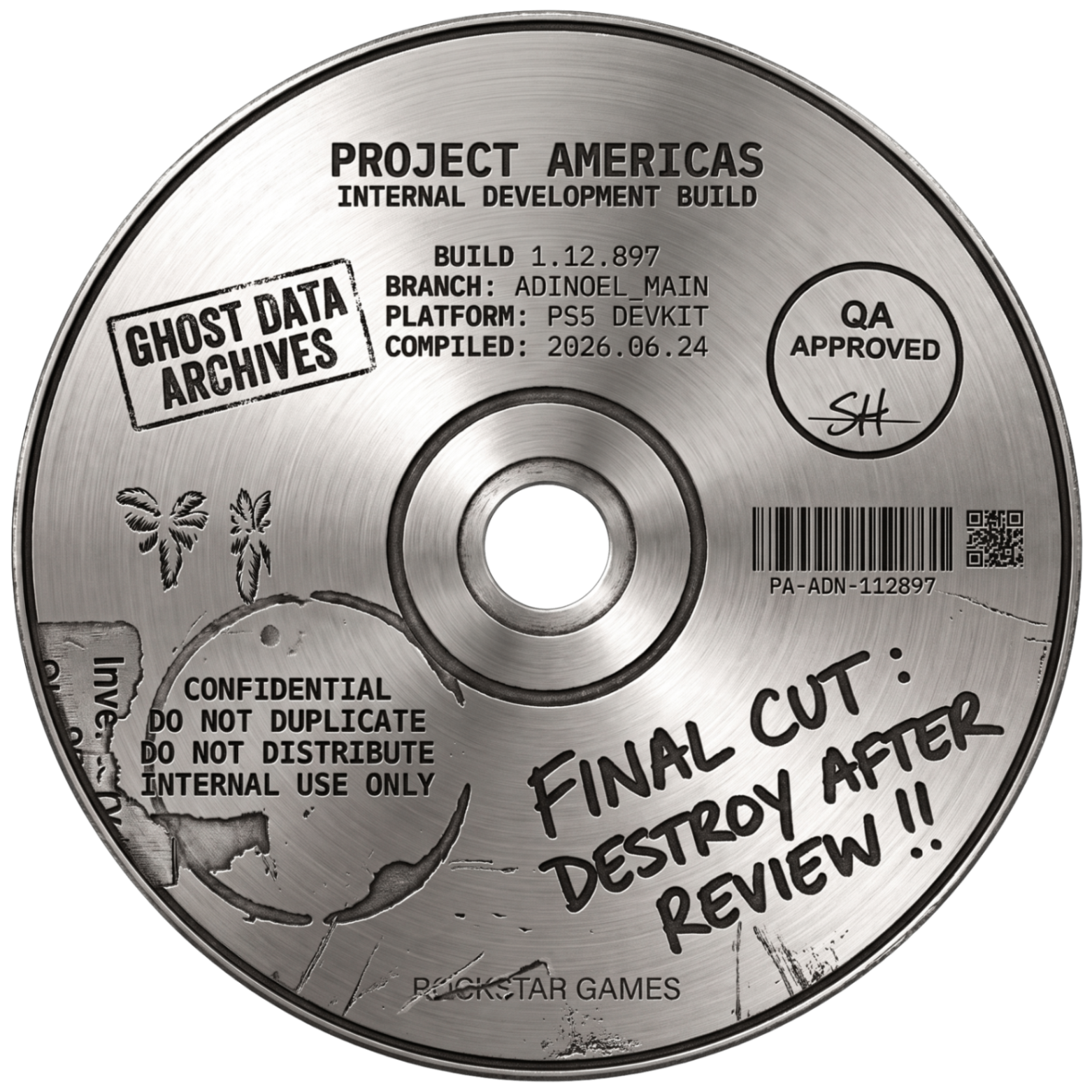 recovered master disc · GDA6