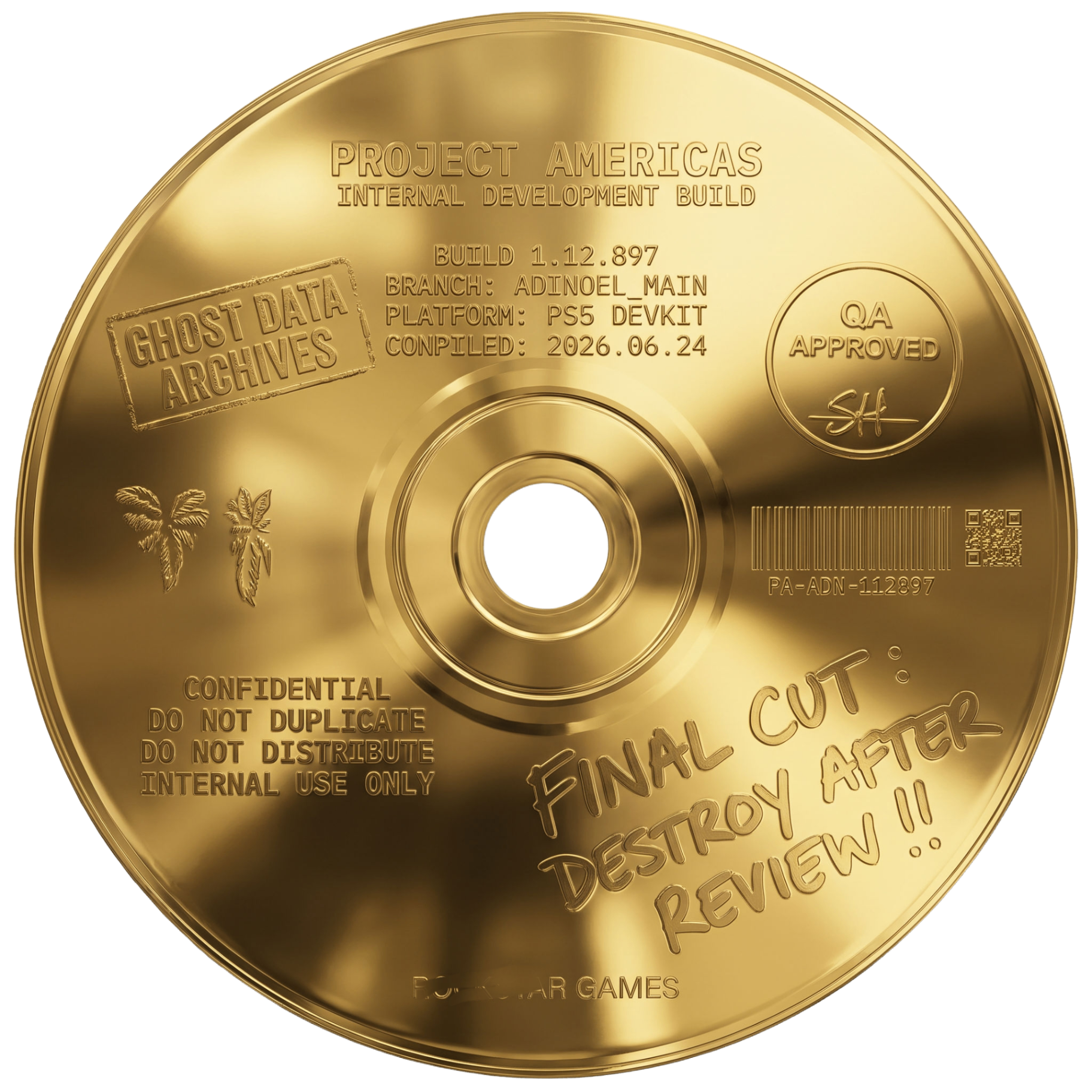 recovered master disc · GDA6